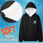 One Piece Hoodie for Boys, Teens, 9-16 Years, Fleece Sweatshirt, Sherpa Hooded Jacket, Zip Up Hoodie, Anime Gifts for Boys