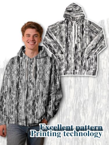 Graphic Hoodies for Men Sweatshirt Pullover Cool Anime Camo Spider Design