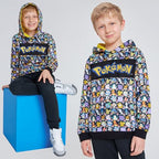 Pokemon Hoodie for Boys Teens Pikachu Hooded Sweatshirt Anime Pullover Top