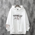 Women Men Aesthetic Japanese Sakura Hoodie, Y2K Anime Harajuku Cloth Korean Hooded Long Sleeve Sweatshirt for Winter Fall