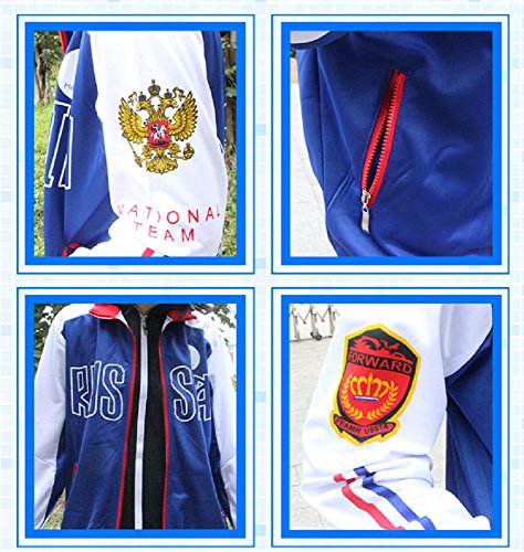 GK-O YURI on ICE Yuri Plisetsky Hoodies Cosplay Jacket Russia