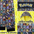 Pokemon Hoodie for Boys Teens Pikachu Hooded Sweatshirt Anime Pullover Top