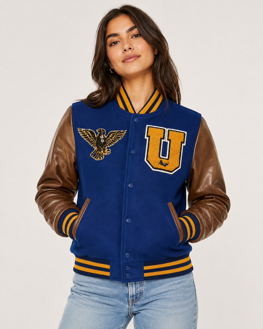 Daniel Jack – Blue Eagle "U" Premium Varsity Jacket