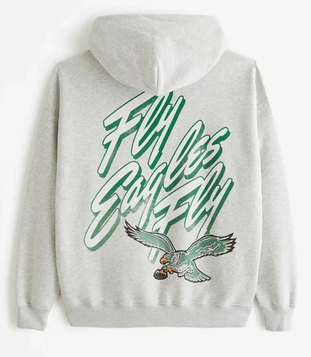 Abercrombie Philadelphia Eagles Graphic Popover Hoodie Recreated Edition