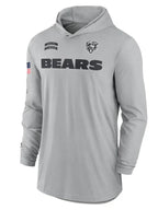 2024 Chicago Bears Salute to Service Long Sleeve Hooded T-Shirt - Recreated Inspired Edition