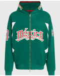 Green hoodie with 'Mexico' text on a white background