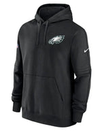 Philadelphia Eagles Black Sideline Club Pullover Hoodie (Recreated Edition)