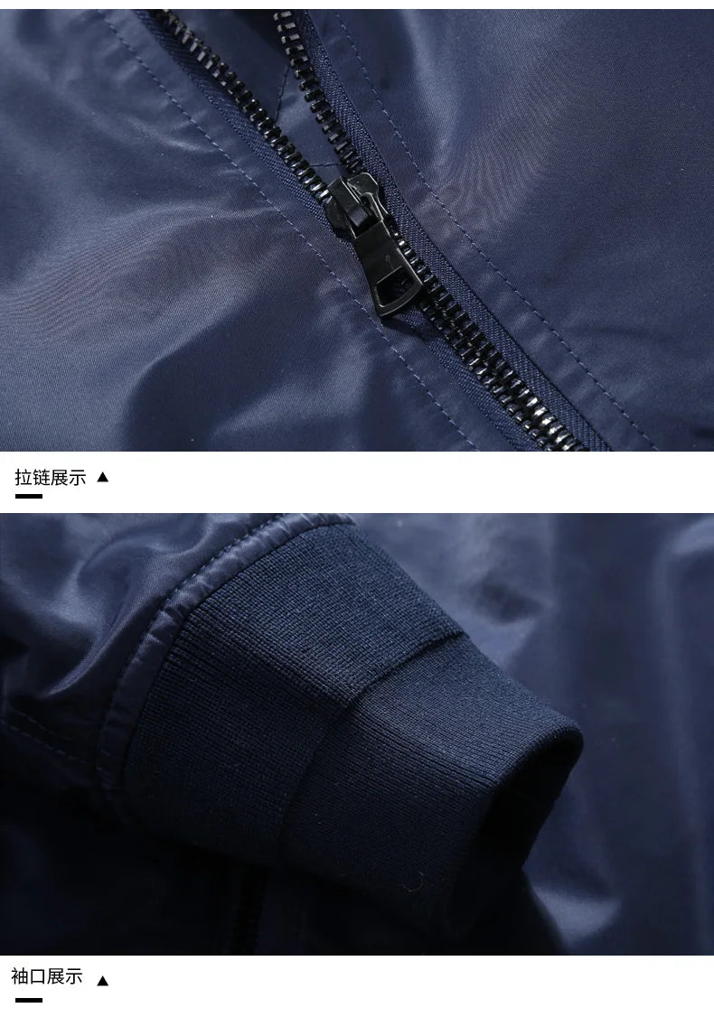 Men's Spring Tactical Army MA-1 Flight Bomber Jacket Male Baseball Varsity College Pilot Air Force Autumn Outwear Coats