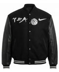 Yeat x Nike Black Varsity Jacket - Recreated Inspired Edition