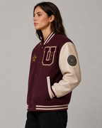 Daniel Jack – Burgundy Star "U" Premium Varsity Jacket