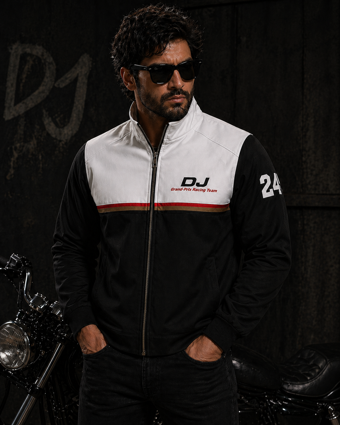 DJ Grand-Prix Racing Jacket – Premium Colorblock Varsity