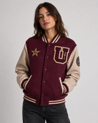 Daniel Jack – Burgundy Star "U" Premium Varsity Jacket