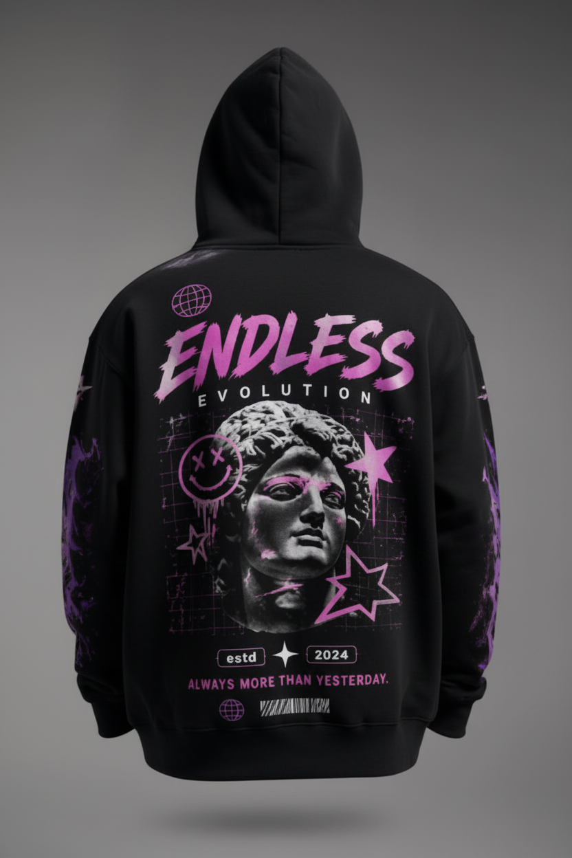 Endless Evolution Hoodie – Back View (Matched)