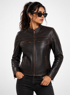 Daniel Jack MOTORCYCLE COLORADO RUBOFF BROWN JACKET