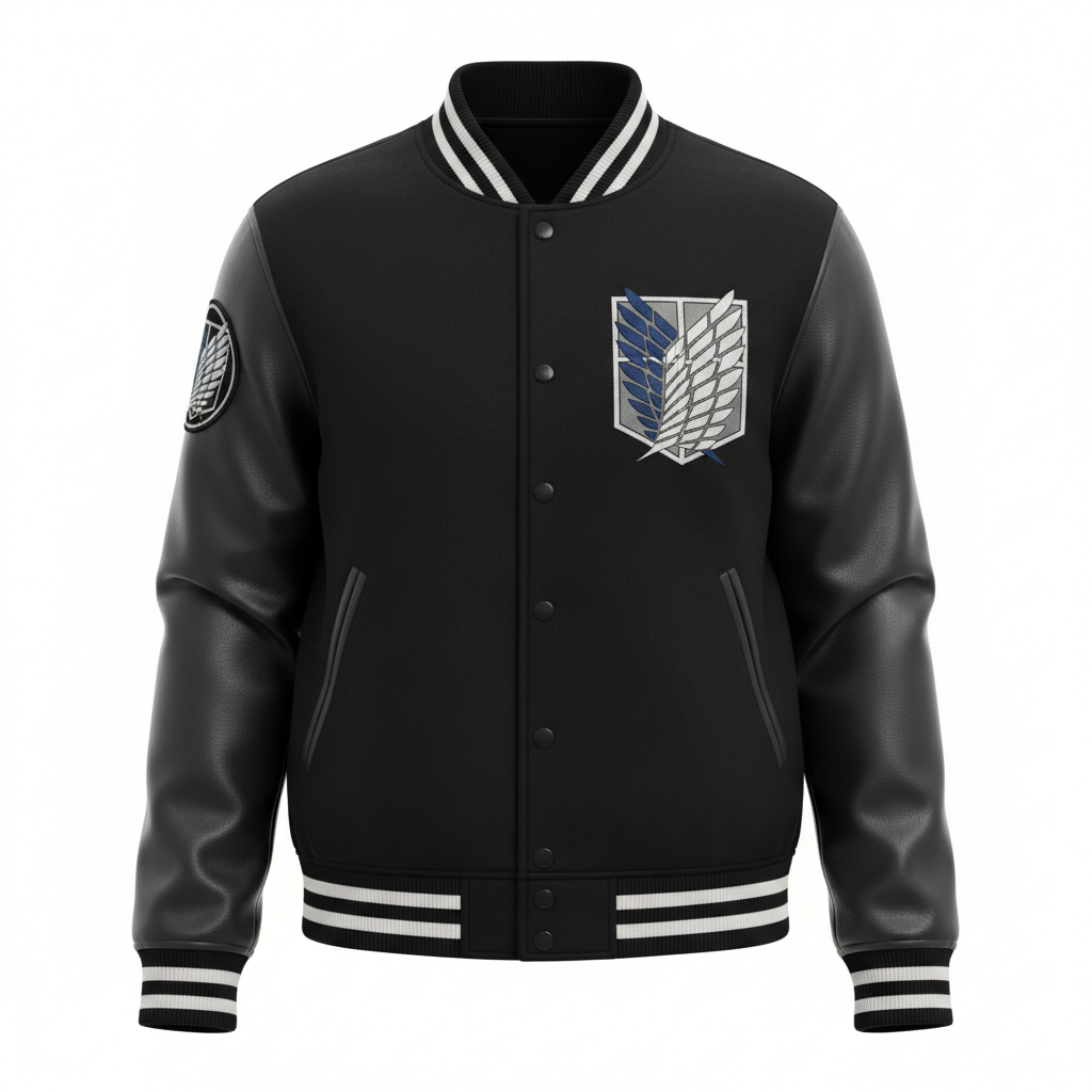 Daniel Jack Wings Varsity Jacket front view