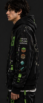Minecraft Adventure Jacket – Premium Gaming Streetwear