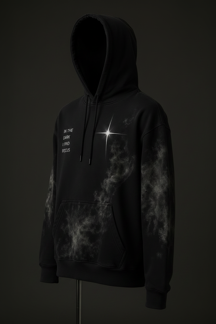 Premium Logo Hoodie angled side view