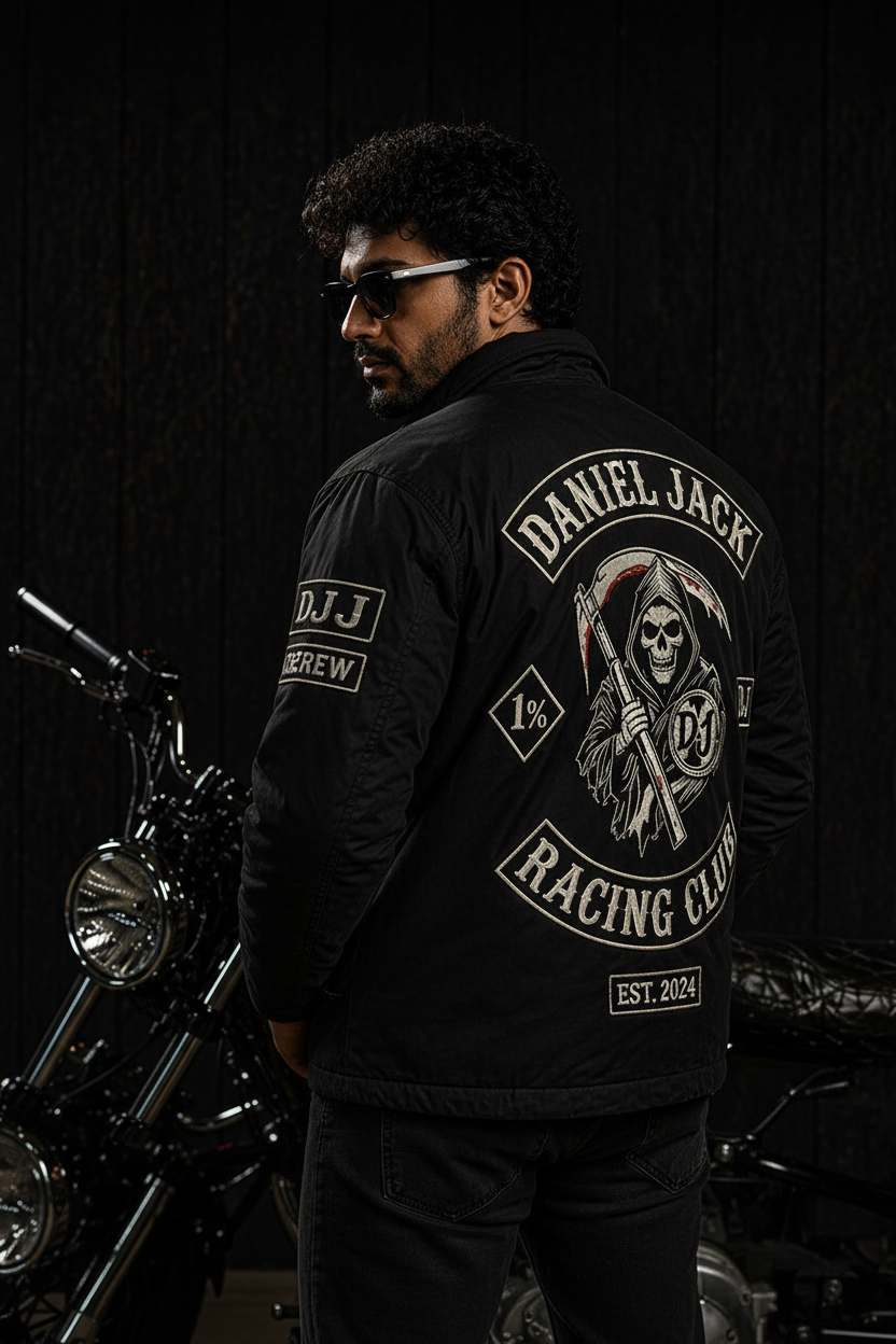 Daniel Jack Racing Club Varsity Jacket - Male Model