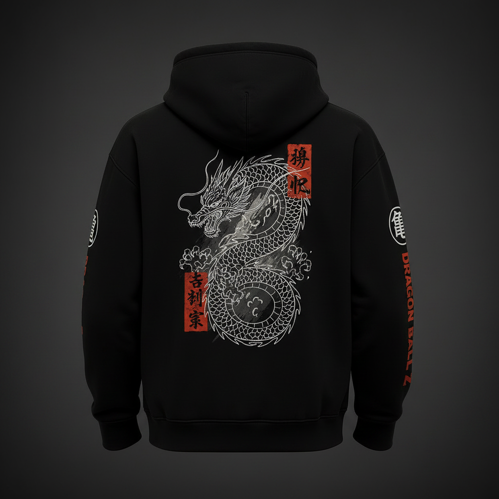 Dragon Ball Z Premium Hoodie back view