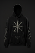Premium Logo Hoodie front view with compass star graphic