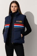 Daniel Jack Club Varsity Puffer Vest – Female Model