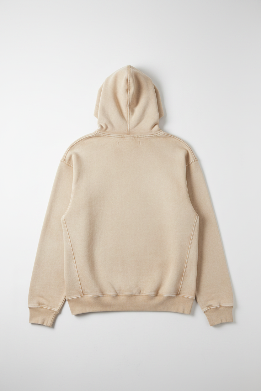 Loyalty sand Premium Logo Hoodie back product view
