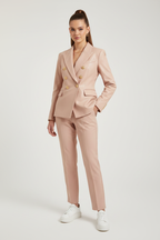 Daniel Jack Blush Pink Blazer - Female Model