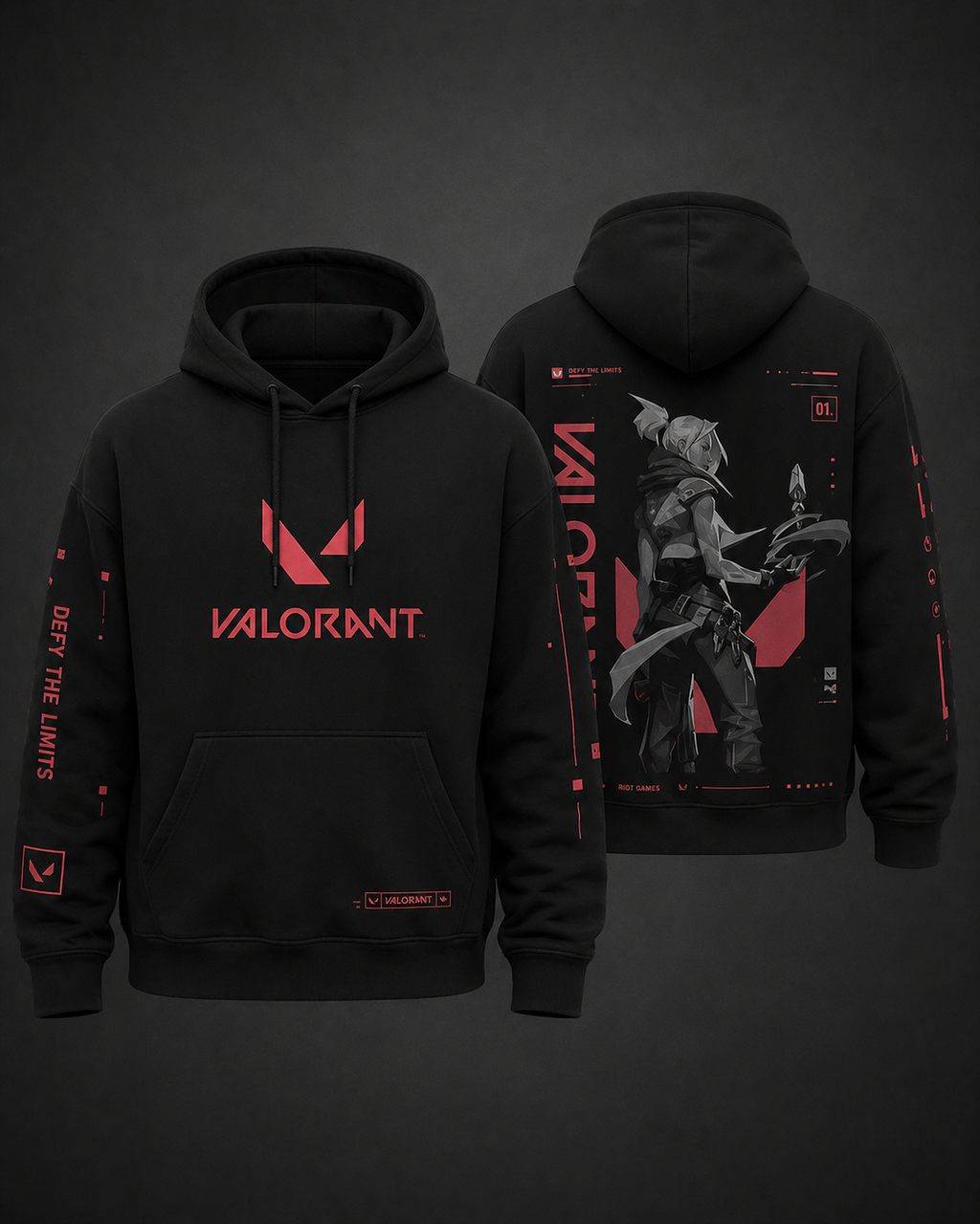 Valorant Premium Hoodie — Defy The Limits Edition