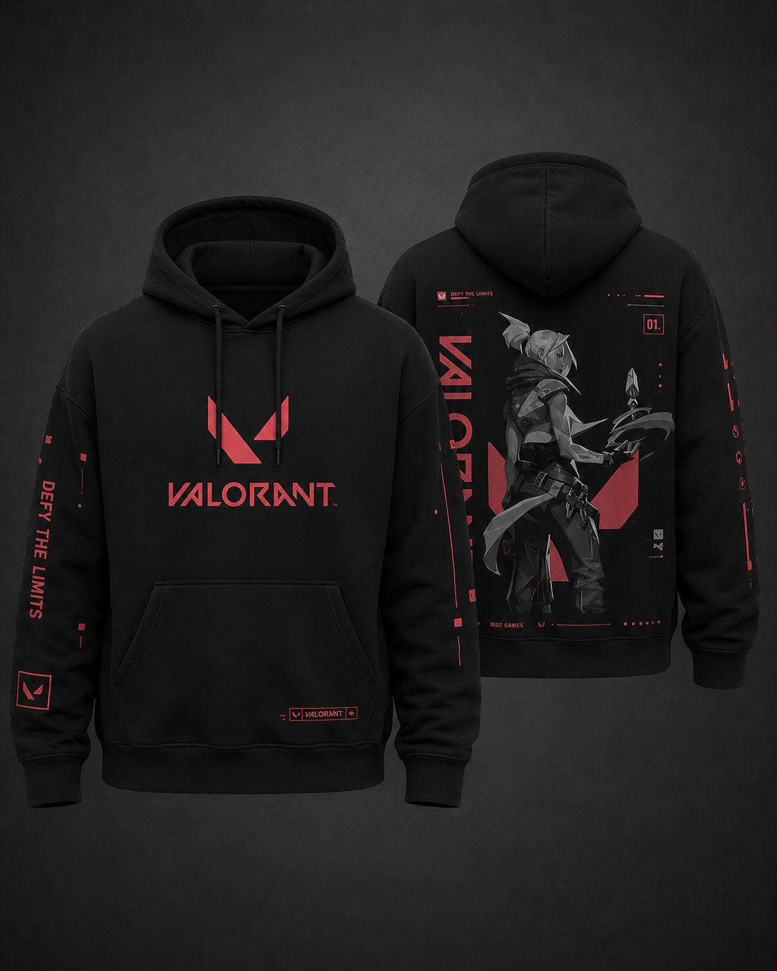 Valorant Premium Hoodie — Defy The Limits Edition