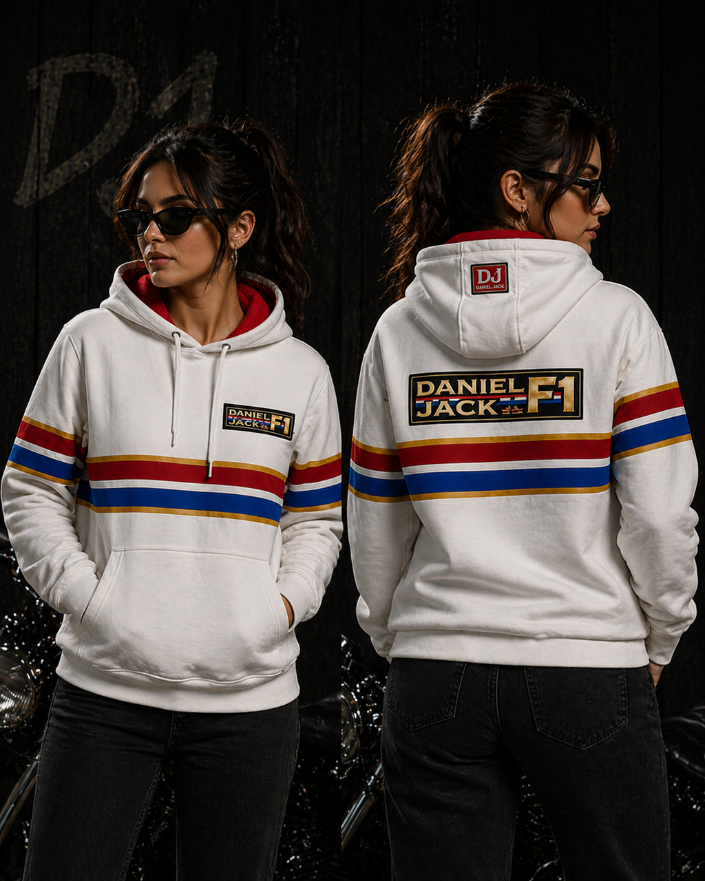 Daniel Jack F1 White Racing Hoodie – Premium Motorsport Edition