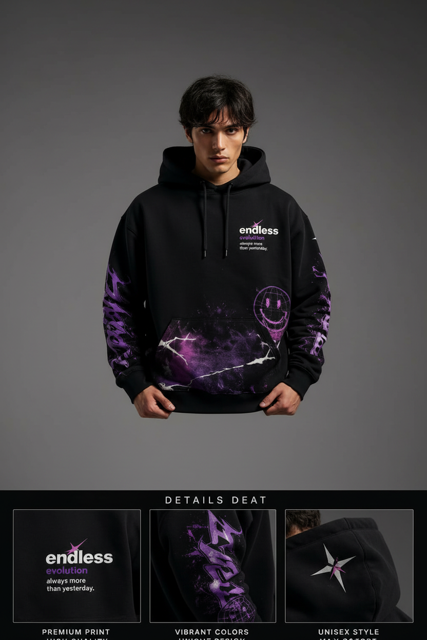 Endless Evolution Hoodie – Front View