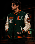 Miami Hurricanes – Premium Football Varsity Jacket DJ Orignal