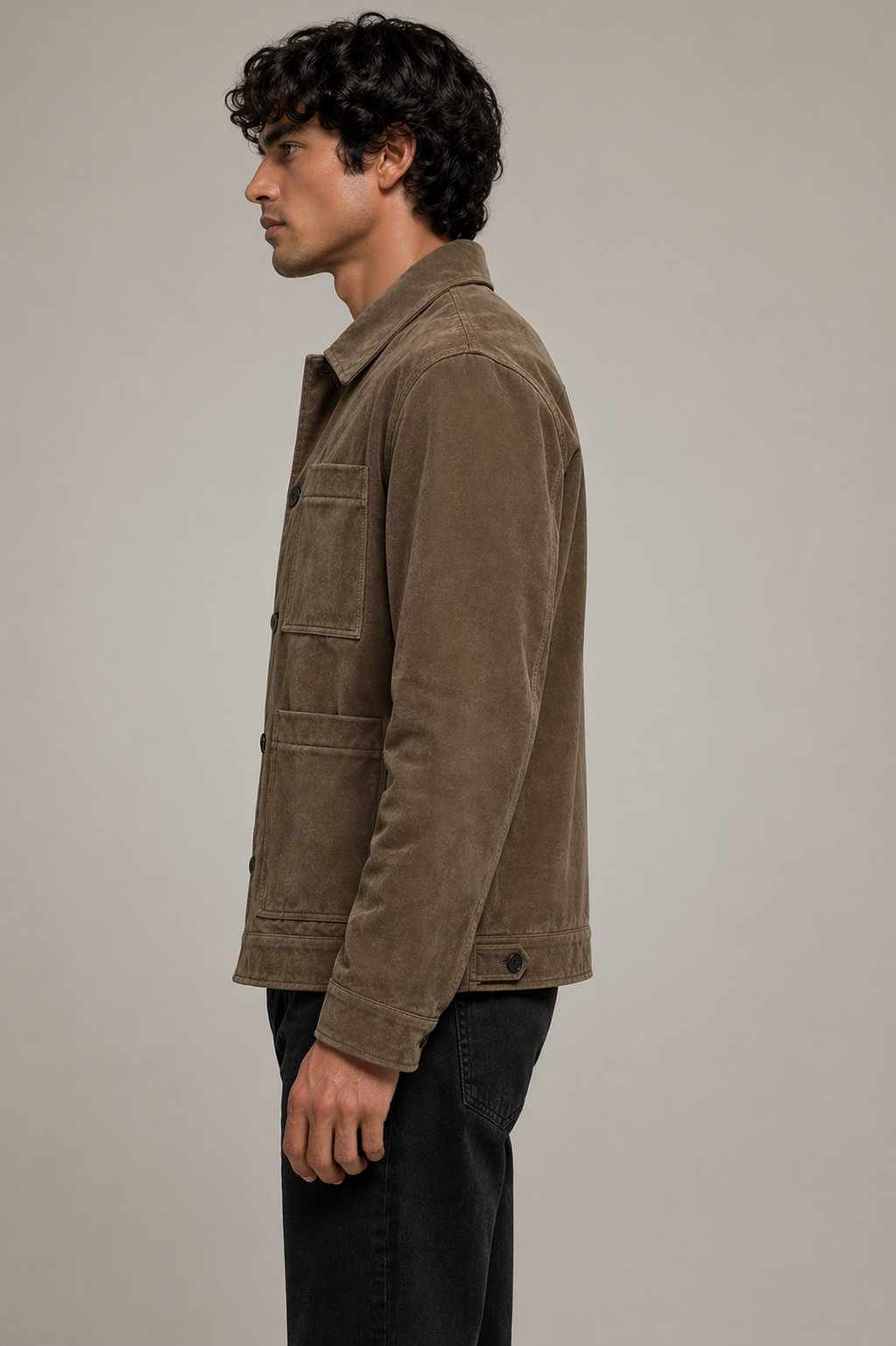 The Craftsman – Premium Suede Leather Chore Jacket - DJ Club