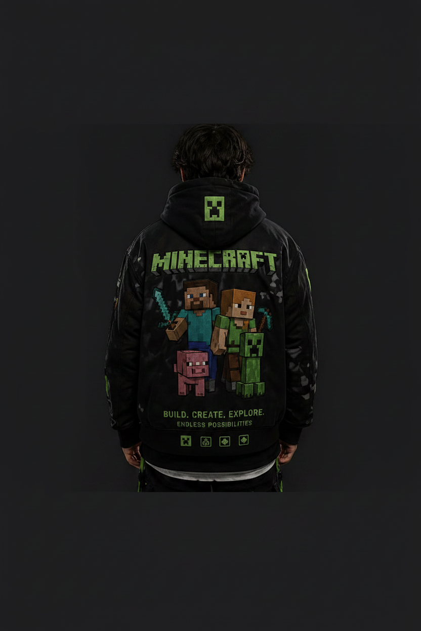 Minecraft Adventure Jacket – Back View