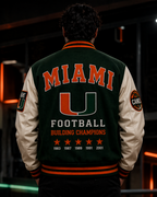 Miami Hurricanes – Premium Football Varsity Jacket DJ Orignal