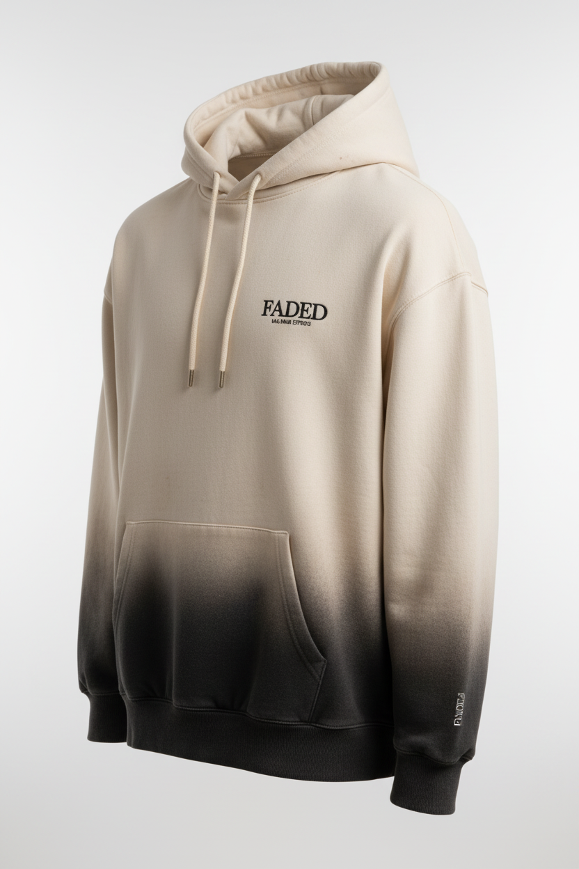 Premium Logo Hoodie side and angled view