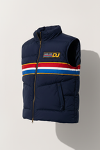 Daniel Jack Club Varsity Puffer Vest – Angled Side View