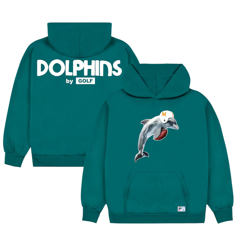 Miami Dolphins GOLF WANG Cutout Pullover Hoodie Recreated Edition