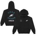 Born x Raised Black Philadelphia Eagles Chrome Rocker Hoodie Recreated Edition