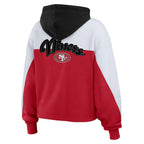 Erin Andrews San Francisco 49ers Color Block Full-Zip Hoodie Recreated Edition
